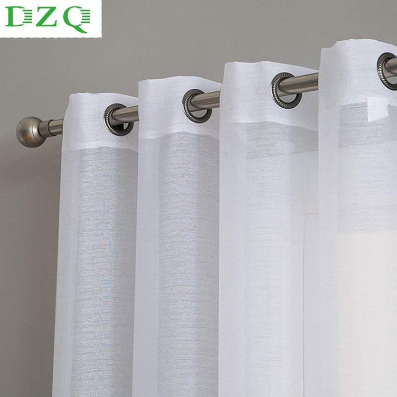Solid Color Cheap Sheer Curtains