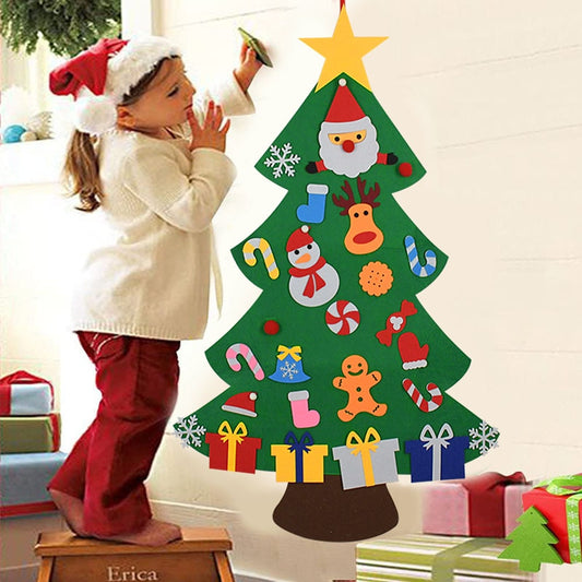Kids DIY Felt Christmas Tree Decoration