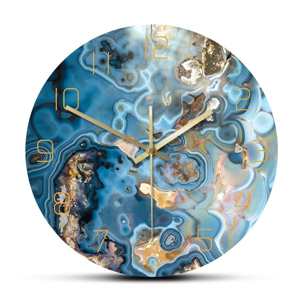 Crystals Structure Printed Wall Clock