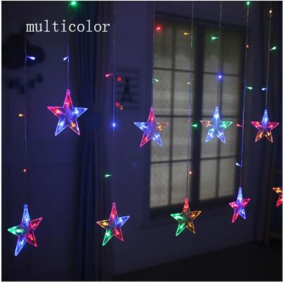 LED Christmas lights star curtain