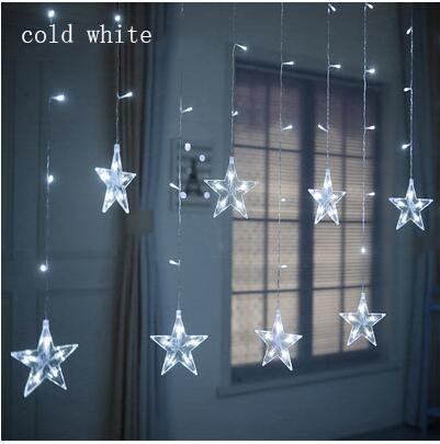 LED Christmas lights star curtain