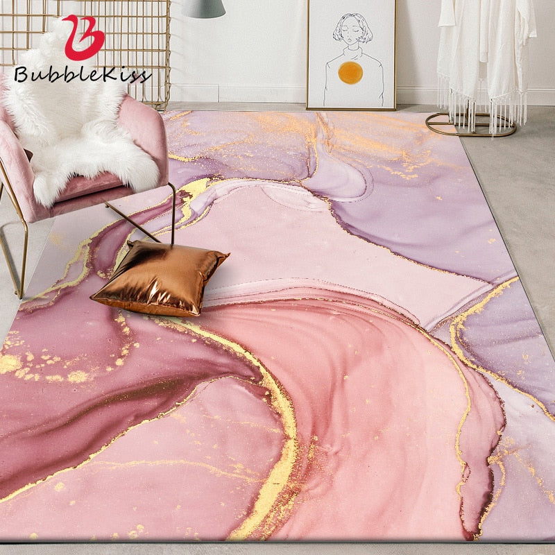 Fashion Pink Rug Nordic Style Carpet Customized Rugs