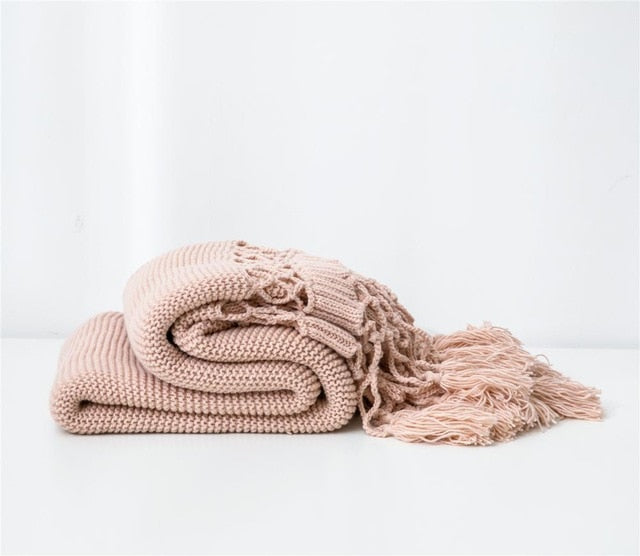 Brand Fluffy Weighted Knitted Throw Blanket