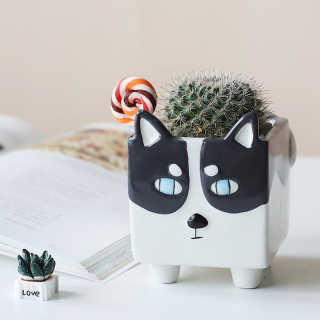 Ceramic flower pot Cartoon Animal plant