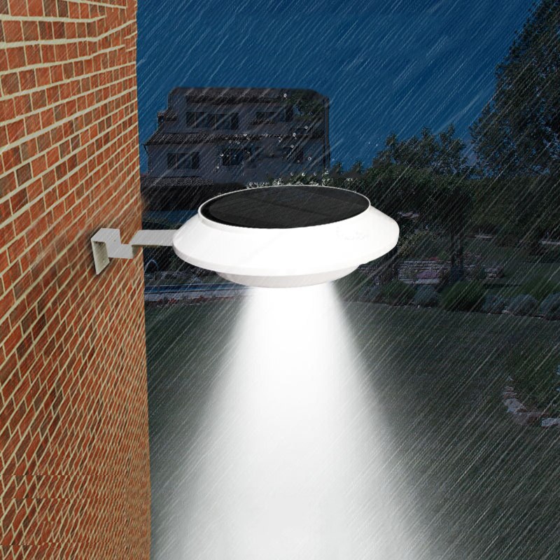 4 LED Solar Powered Gutter Light Garden Lamp