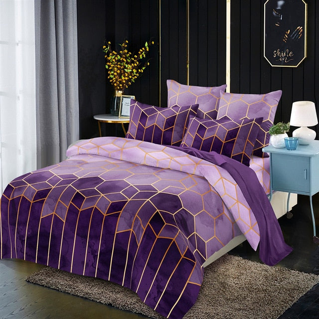 Geometric Duvet Cover Comforter Linens
