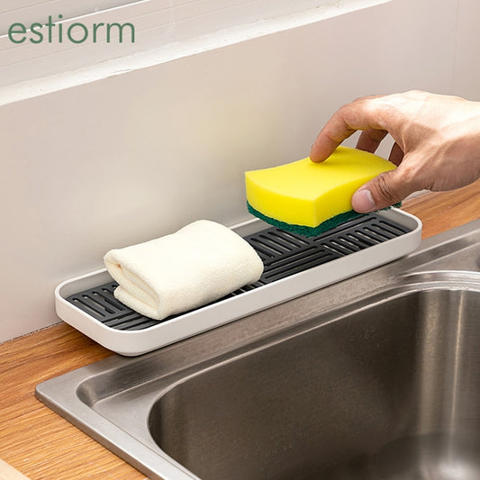 kitchen sink organzier,soap and sponge holder