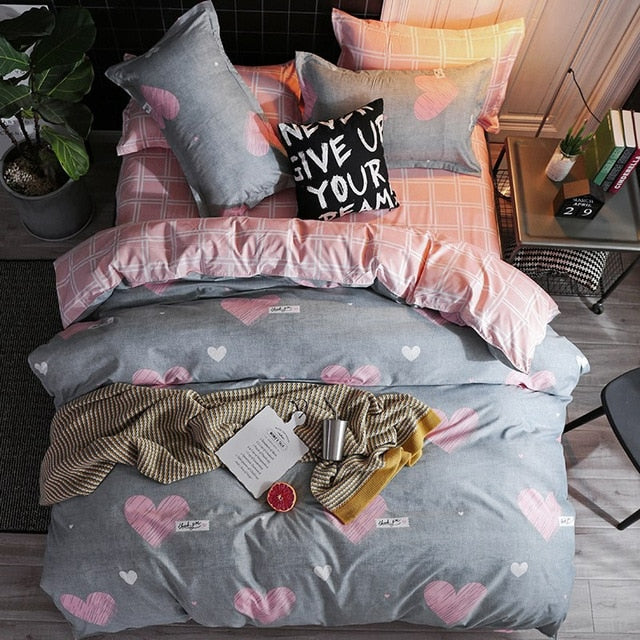 Home Textile Lattice Duvet Cover