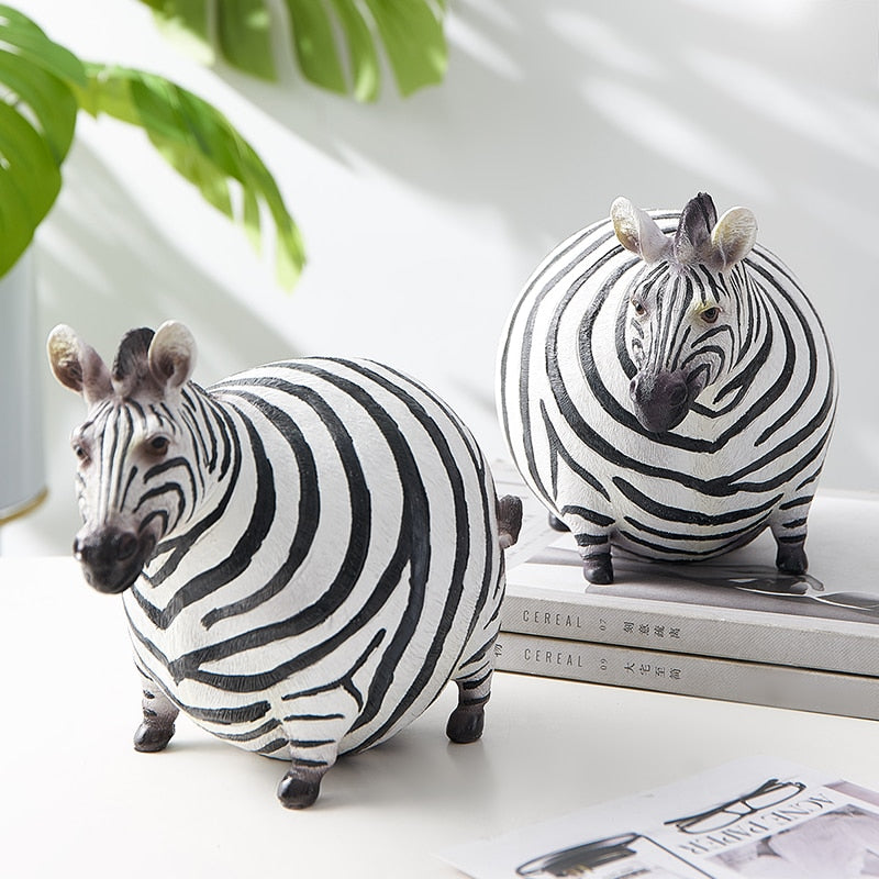 Zebra Statue Animal Figurine Creativity Style