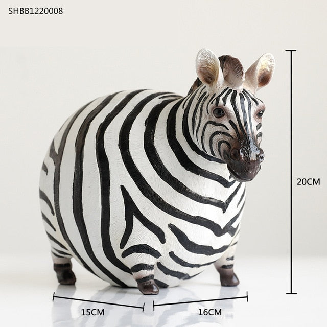 Zebra Statue Animal Figurine Creativity Style