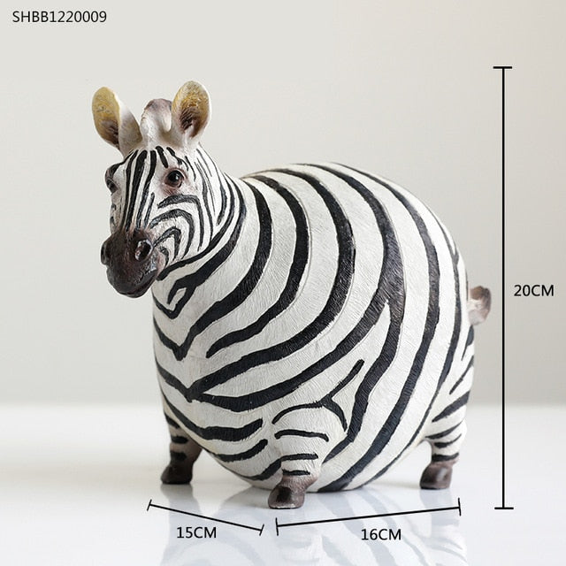 Zebra Statue Animal Figurine Creativity Style