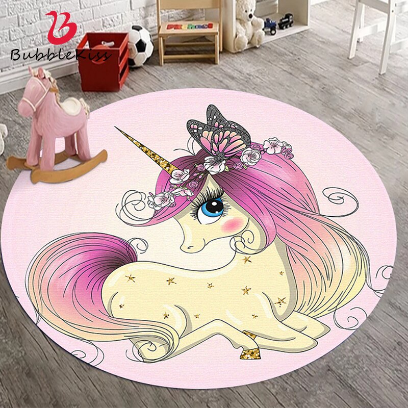 Carpet Unicorn Pattern Round Rug