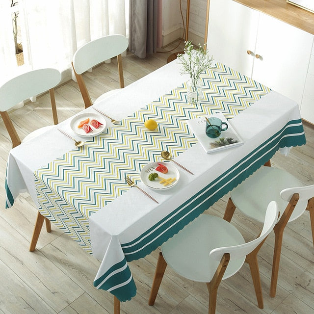 Plastic PVC Oilproof Tablecloths Table Cover