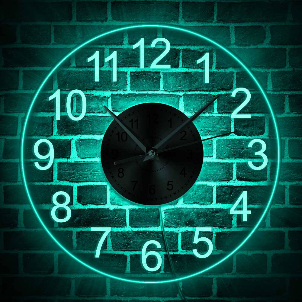 Arabic Numerals LED Illuminated Wall Clock