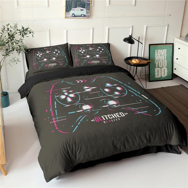 Gamepad Bedding Set Comforter Bed Cover