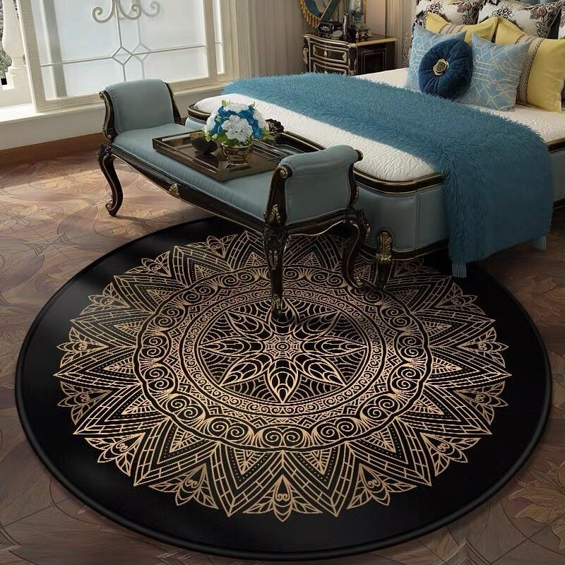 Carpet Lotus Chair Floor Mat Anti-slip Rug