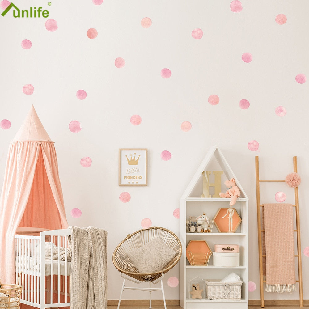 Aquarelle Ink Dot Wall Stickers