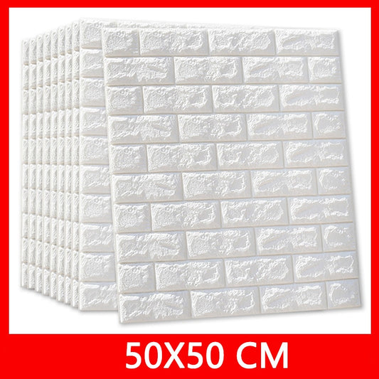 3D Wall Stickers Brick Waterproof Self-adhesive