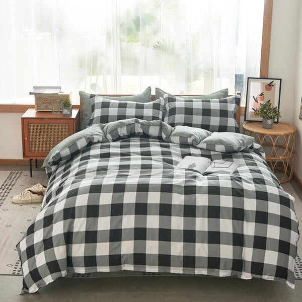 Home Textile Lattice Duvet Cover