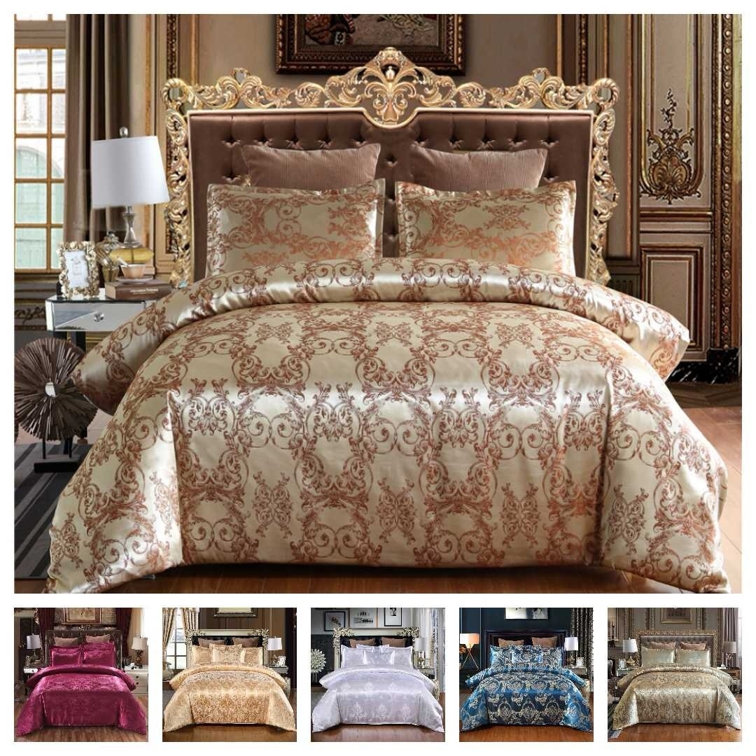 Satin Jacquard Duvet Cover Sets Quilt Cover