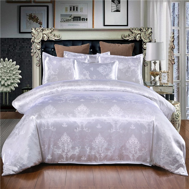 Satin Jacquard Duvet Cover Sets Quilt Cover