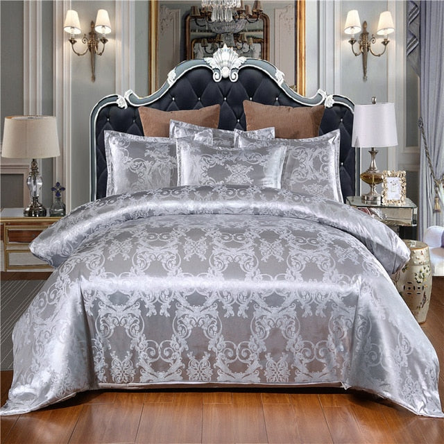 Satin Jacquard Duvet Cover Sets Quilt Cover