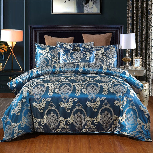 Satin Jacquard Duvet Cover Sets Quilt Cover