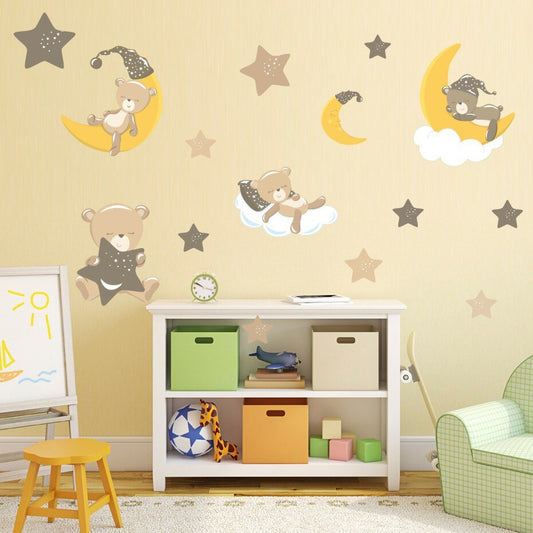 Cartoon Cute Bear Animals Wall stickers
