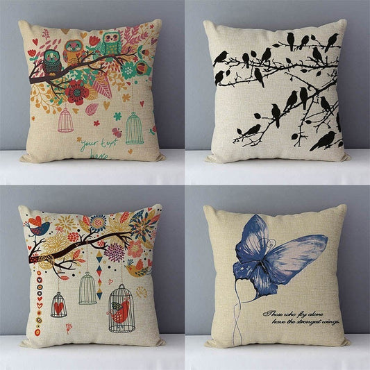 Cartoon Cushion Pillows Cotton Pillowcase