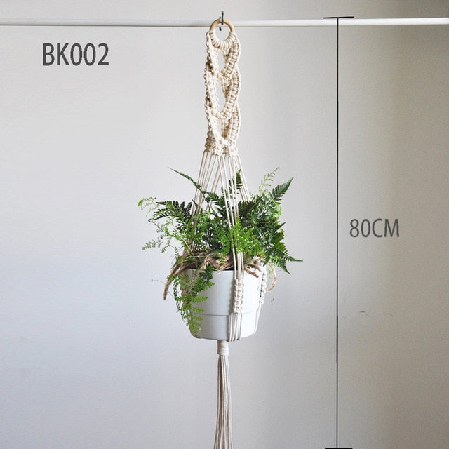 100% handmade macrame plant hanger pot