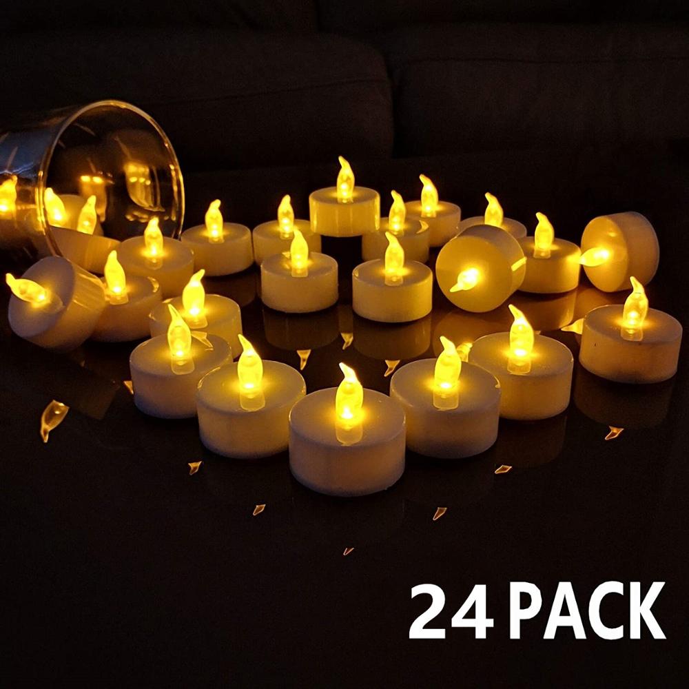 Flameless Led Tealight Candles Romantic Decorations