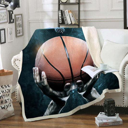 Basketball Sports Throw Blanket