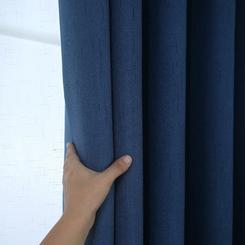 Thicken Blackout Curtains Nordic Style Bedroom