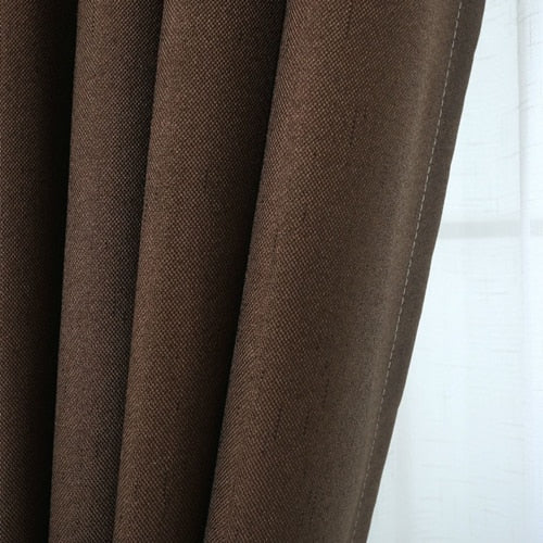 Thicken Blackout Curtains Nordic Style Bedroom
