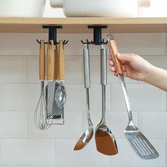 Kitchen Organizer Rotatable Rack Cabinet