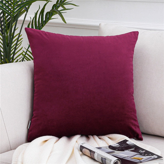 Velvet Pillowcases Soft Cushion Covers