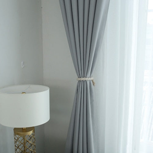 Thick Curtains Drapes Panel Fabric On the Window Panel
