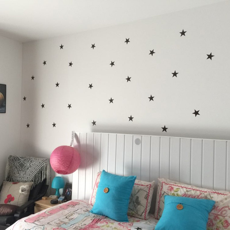 Hollow Stars Wall Sticker For Baby Nursery Rooms