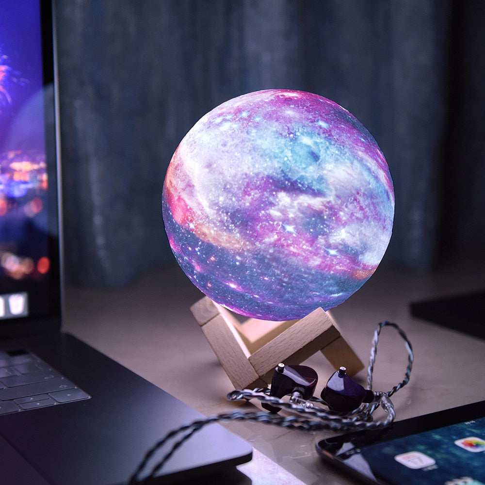 3D Print Star Moon Lamp Night Light