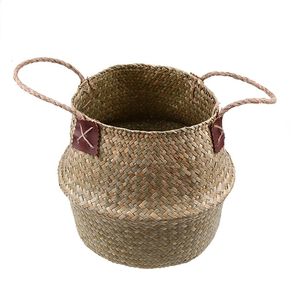 Foldable Rattan Woven Flower Basket