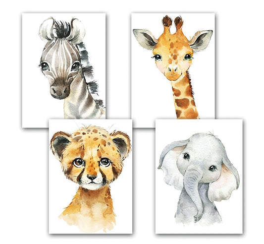 A4 Animal Poster Painting Decor