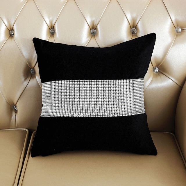 Velvet Fabric Diamond Pillow Cushion