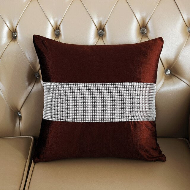 Velvet Fabric Diamond Pillow Cushion