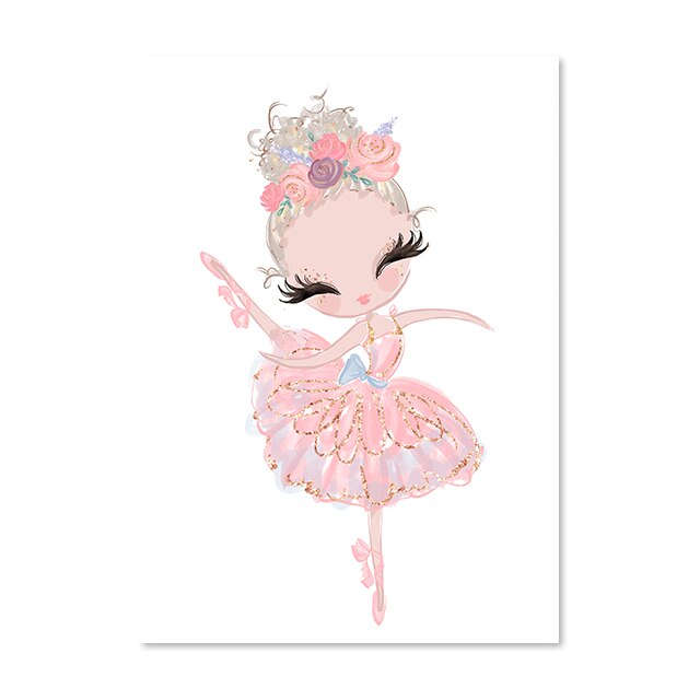 Little Princess Ballerina Canvas Poster