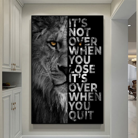 Animal Wall Decor Painting Lion Poster