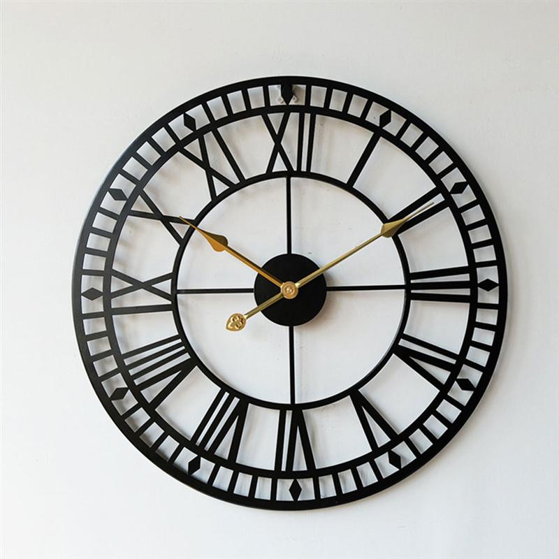 Numerals Clock Iron Art Time Display