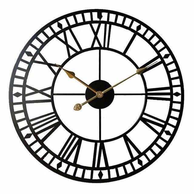 Numerals Clock Iron Art Time Display