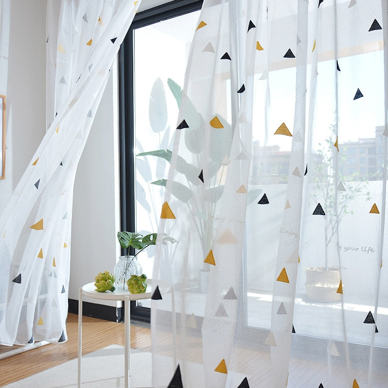 Nordic Style Tulle Curtains for Children's Bedroom