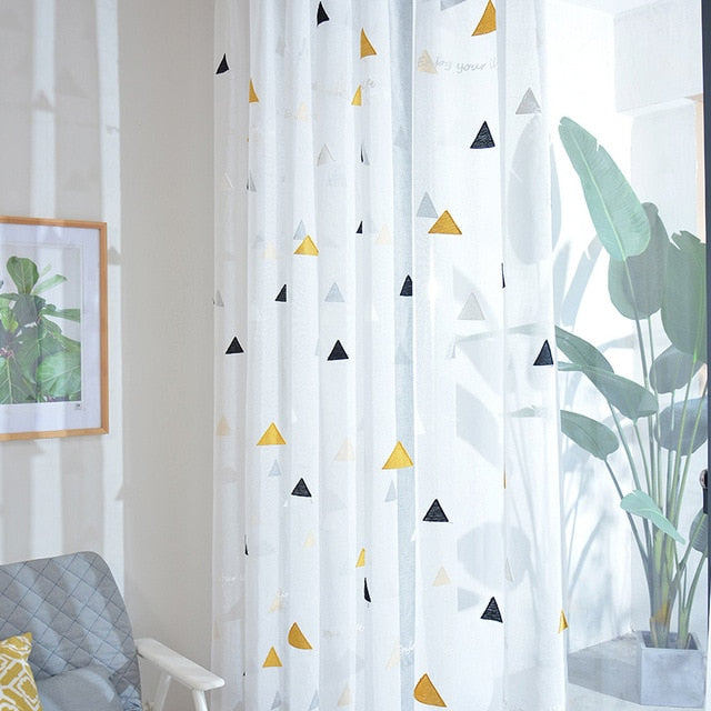 Nordic Style Tulle Curtains for Children's Bedroom