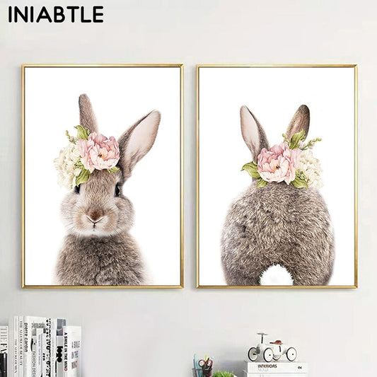 Wall Art Picture Flower Animal Canvas Poster